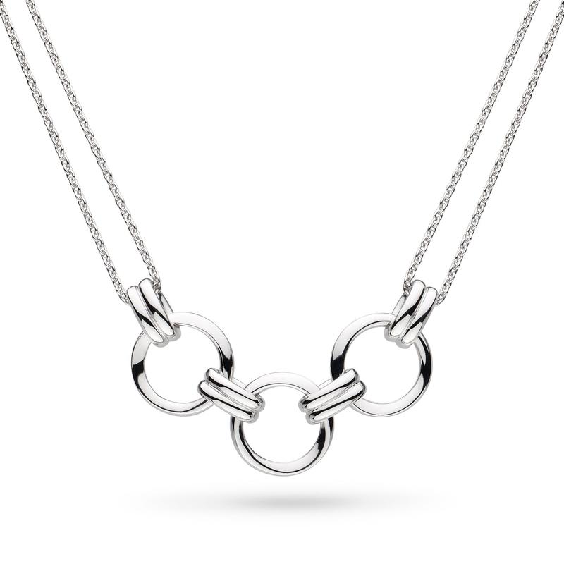 Bevel Unity Twin Chain Necklace