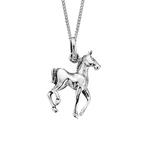 Prancing Horse Sterling Silver Pendant