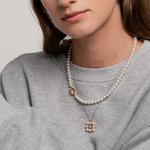 Ti Sento Mother-Of-Pearl & Cubic Zirconia Necklace