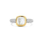 Ti Sento Mother Of Pearl Cushion Shape Ring