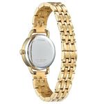 Eco-Drive Ladies Coin Edge Gold Plated Watch